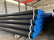 DIN30670 3LPE polyethylene anti-corrosion details on the outer surface of Q345B seamless steel pipe