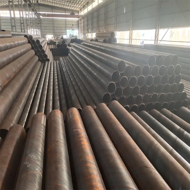 Rust removal method of straight seam steel pipe