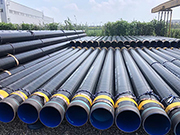 What are the material characteristics and pressure-bearing capacity of large-diameter internally and externally coated steel pipes