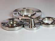What are the details of the quality process and characteristics of large-diameter flanges